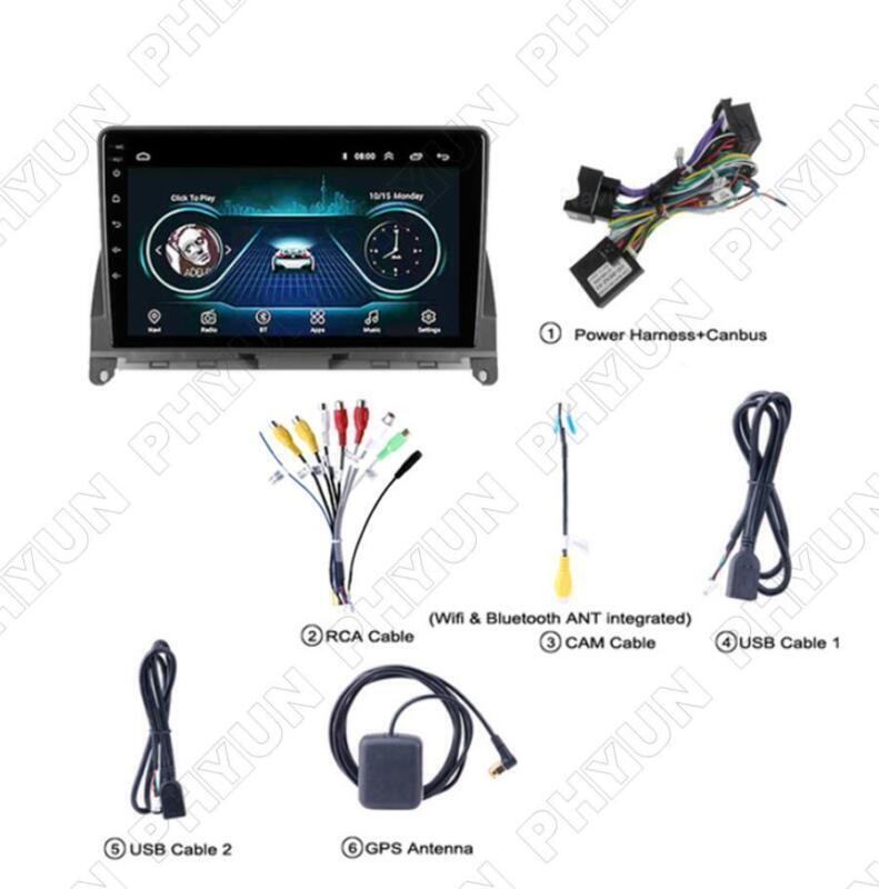 9 Stereo For Carplay for Benz W204 S204 2007-2010 Radio GPS Navigation FM WiFi
