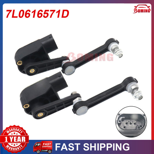 2x Rear Headlight Level Sensor 7L0616571D for Audi for VW Touareg for Cayenne 2003-2010