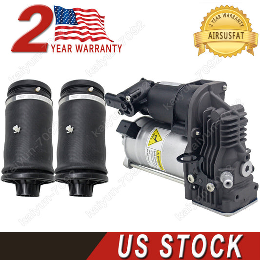 for Mercedes GL ML Class W164 X164 Air Suspension Compressor Pump Air Spring Bag