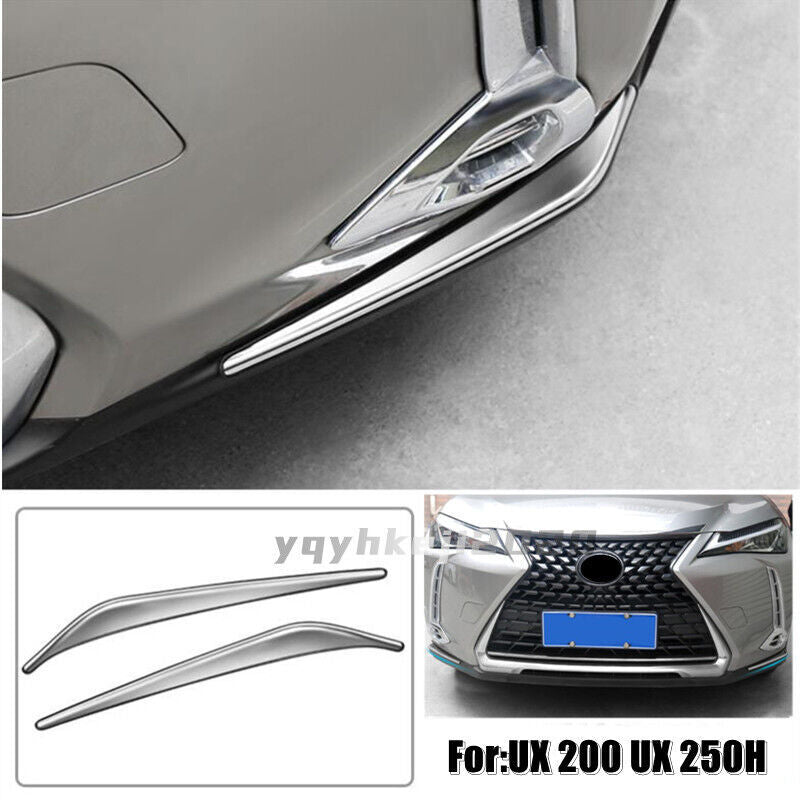 Fit For 2019-2021Lexus UX 200 UX 250h Front Bumper Both Sides Lip Protector Trim