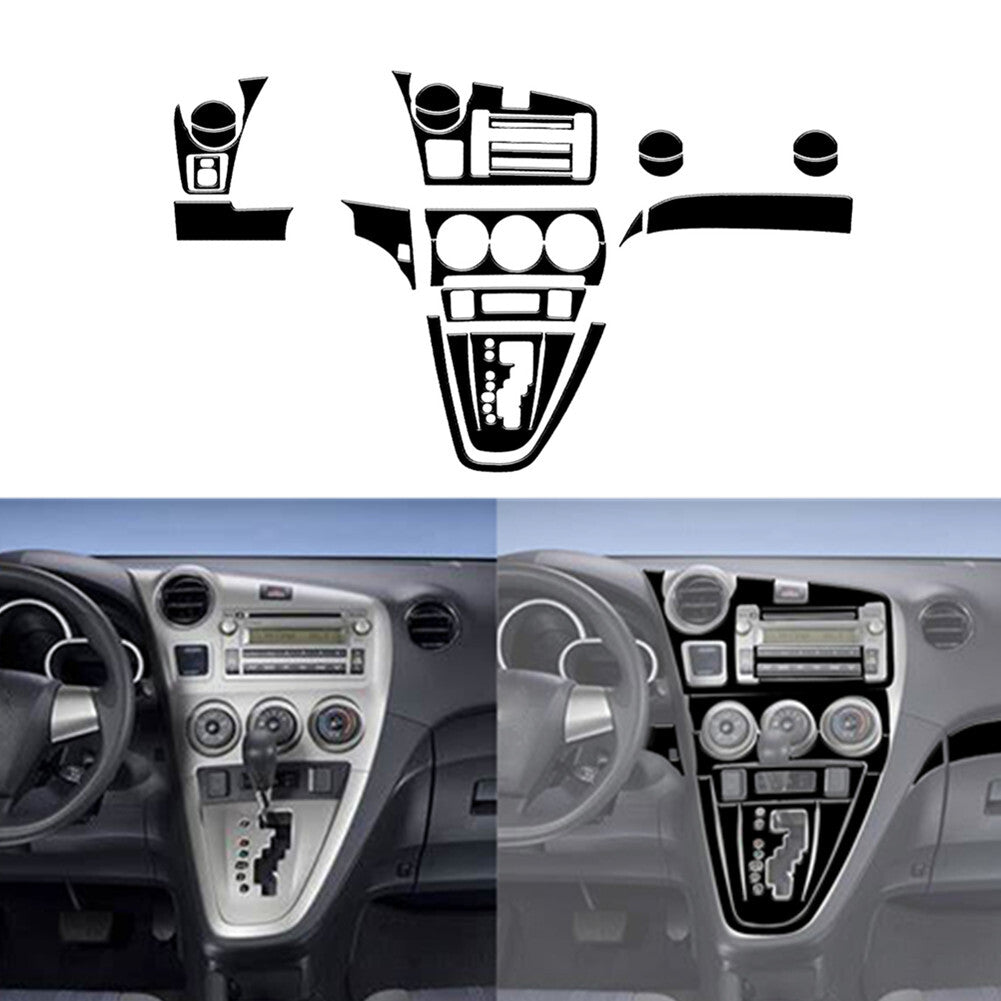 23X Gloss Black Center Console Panel Cover Trim Kit for Toyota Matrix 2009-2014