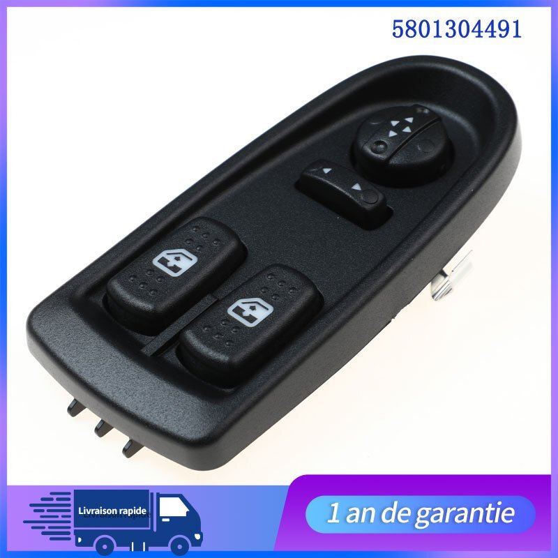 Commande Bouton Leve Vitre Electrique 5801304491 Pour for Iveco Daily IV 2006-2011