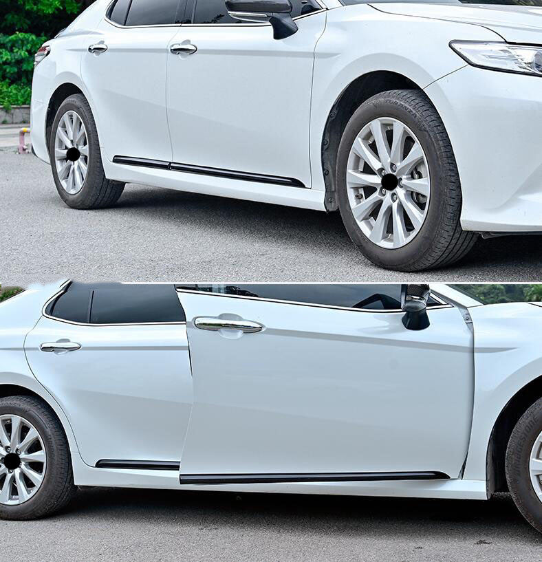 4X for Toyota for Camry 2018-2022 Gloss Black Car Side Door Body Molding Strip Trim