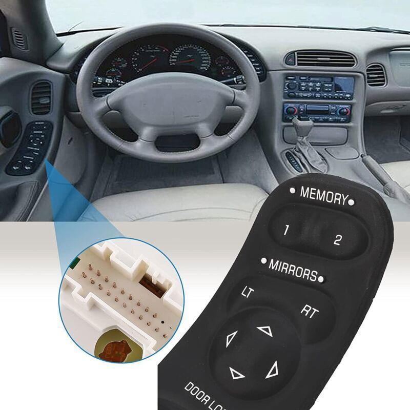 for Chevrolet 1C5 for Corvette Master Power Window Switch Left Driver Side 19209381