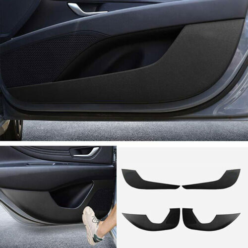 for Hyundai for Elantra 2021-2023 Black PU Car Door Anti-kick Panel Guard Cover Trim