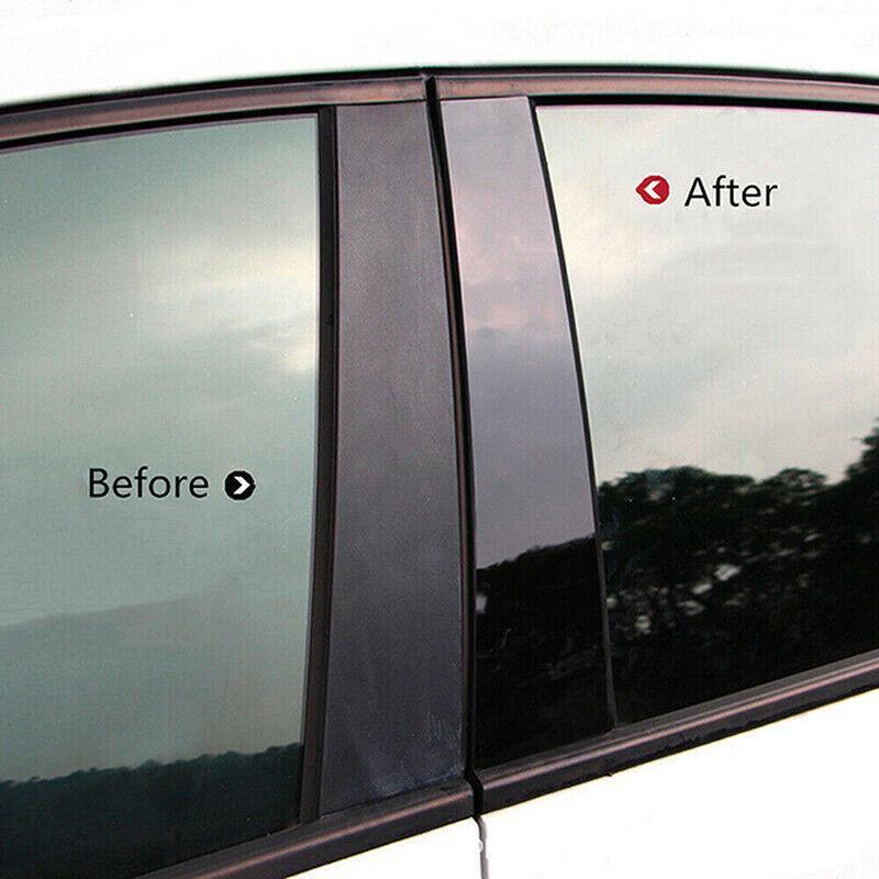 Suitable for Kia Fiesta 2022 - 2025 - Piano Black Decorative Decor Cover - Column Doors