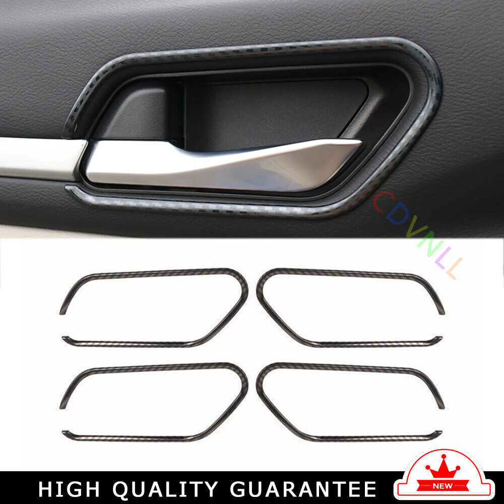 Inner Door Handle Cover Trim Fit for Nissan Altima 2019-2022 Steel Carbon Fiber