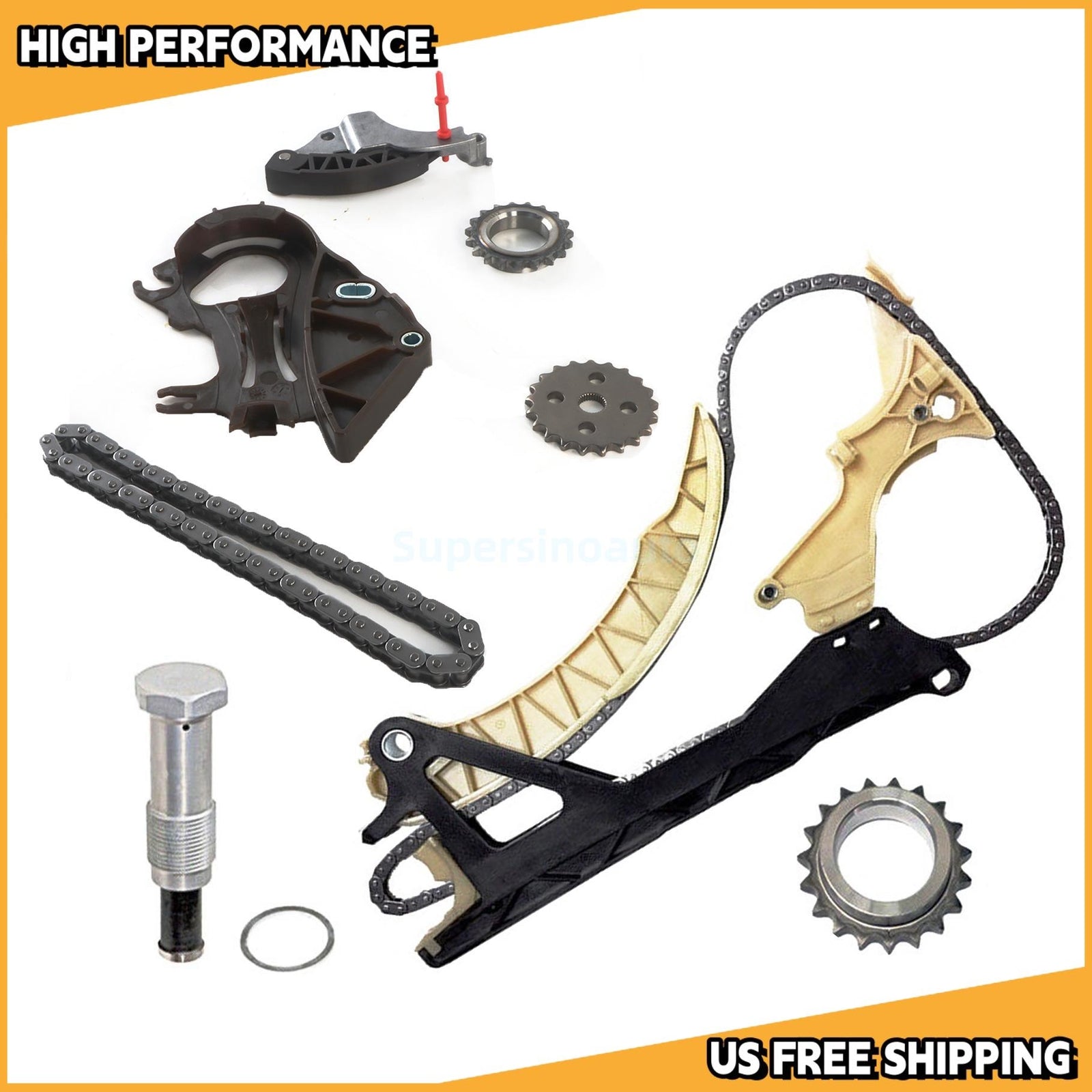 N46 N42 2.0L Engine Oil Pump Drive Chain Kit for BMW 118i 318i 320i E90 E93 E84