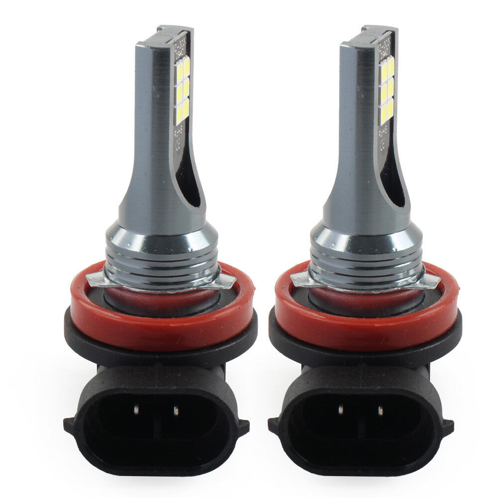 H11 LED Lamp Super Bright Bulbs White Light Lamp Fit Car Pair