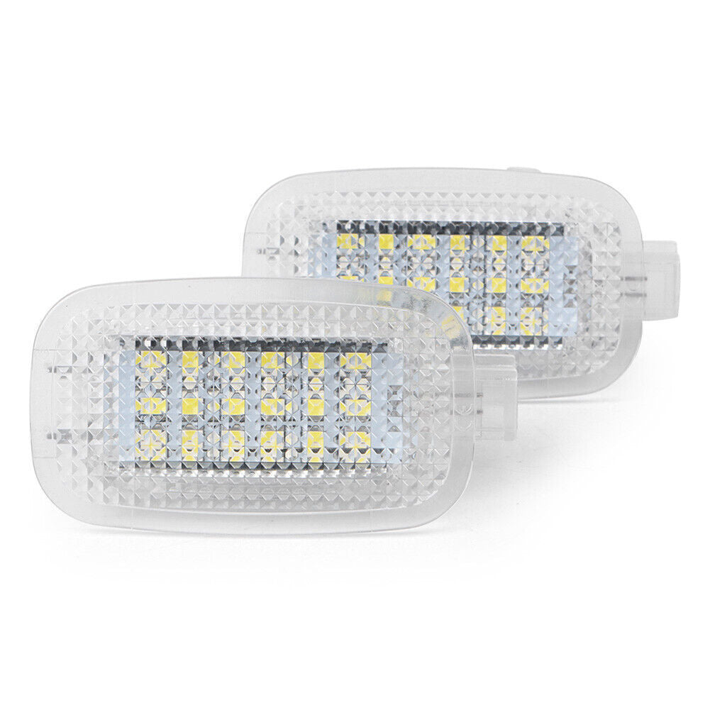 White LED DOOR Light Fit for Mercedes-Benz W204 C SLS GLK CLK W212 W221 SL GL ML