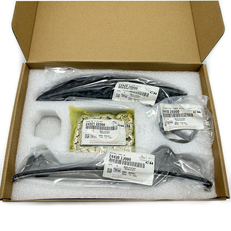 equipment manufacturer ( ) timing chain kit for Kia Soul and for Hyundai for Elantra L4 engines NU 11-16 1.8L and 2.0L.
