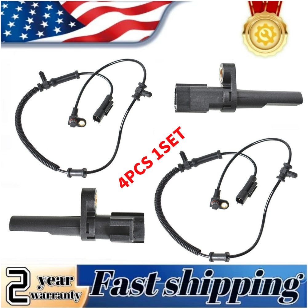 4-piece ABS wheel speed sensor set (front/rear L/R) for 2010-2012 for Dodge for RAM 1500 (4.7-5.7).