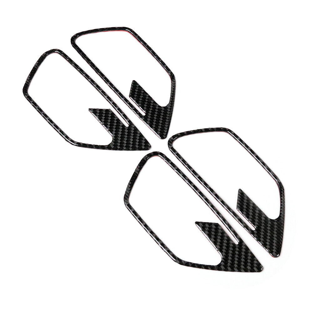 4Pcs Carbon Fiber Door Handle Panel Cover Trim for Dodge Journey 2009-2010 SXT