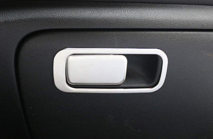 for Co -Pilot Storage Box Handle Sticker Fit for Kia K3 Forte 2019-22 Silver Titanium