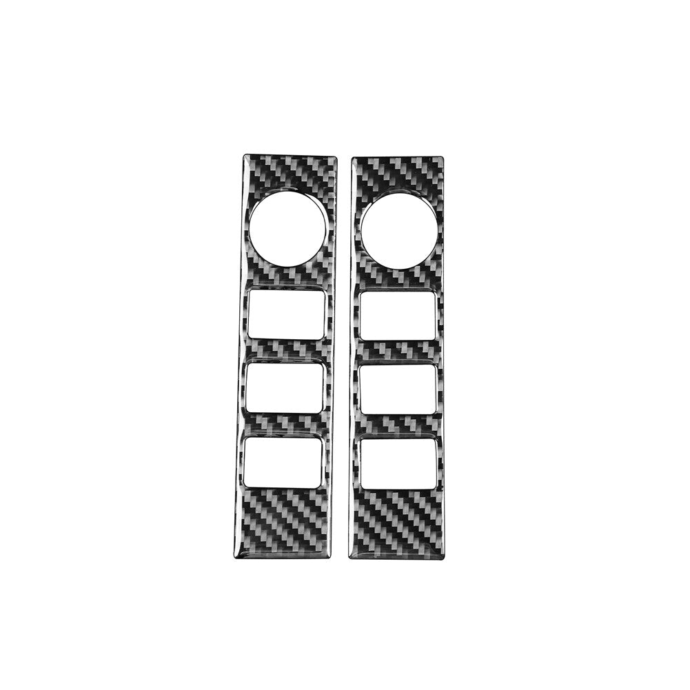 Central Volume Button Panel Cover Trim Carbon Fiber for TOYOTA TUNDRA 2014-2018