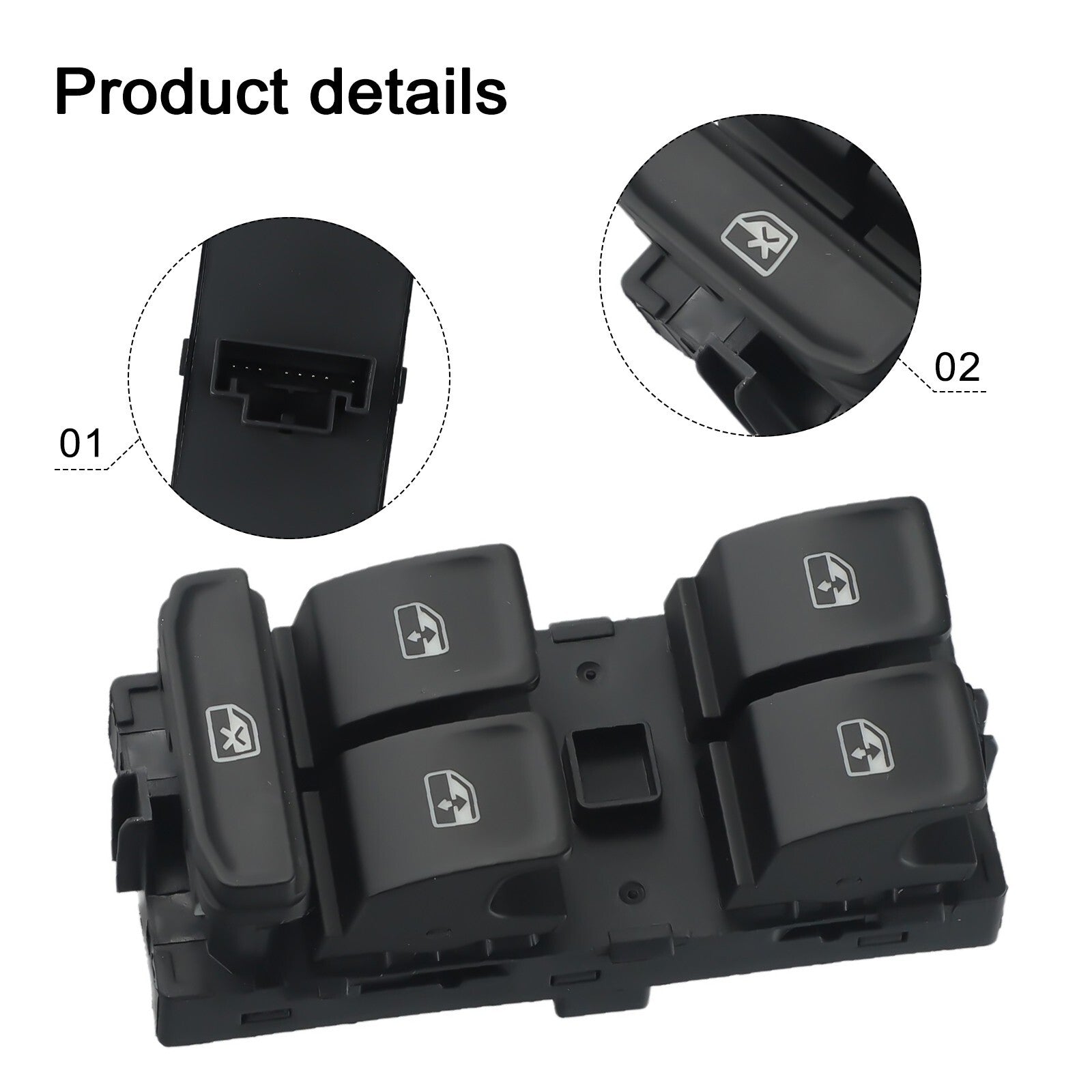 Switch Part 5E0959857A ABS Accessories Black Fit for Skoda Octavia13-17