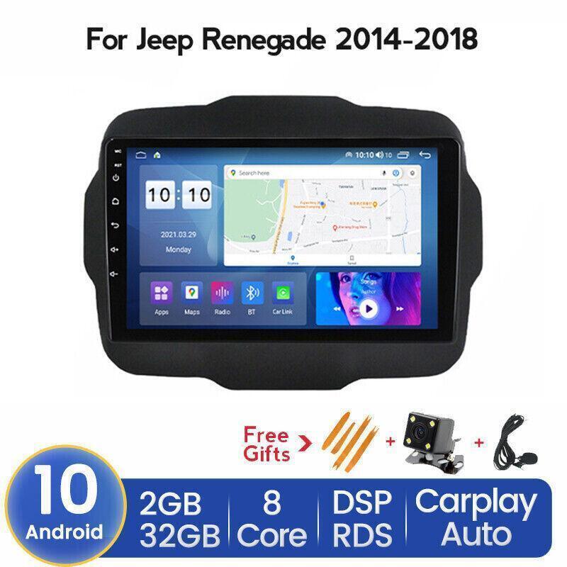 9 Android Car Stereo Radio Carplay DSP 2+32GB for Jeep Renegade 2014-2018
