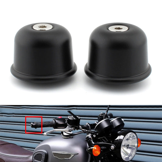 Fit Street Twin Cup Speed T100 T120 Handlebar End Plug Cap Hand Grip Black Pair