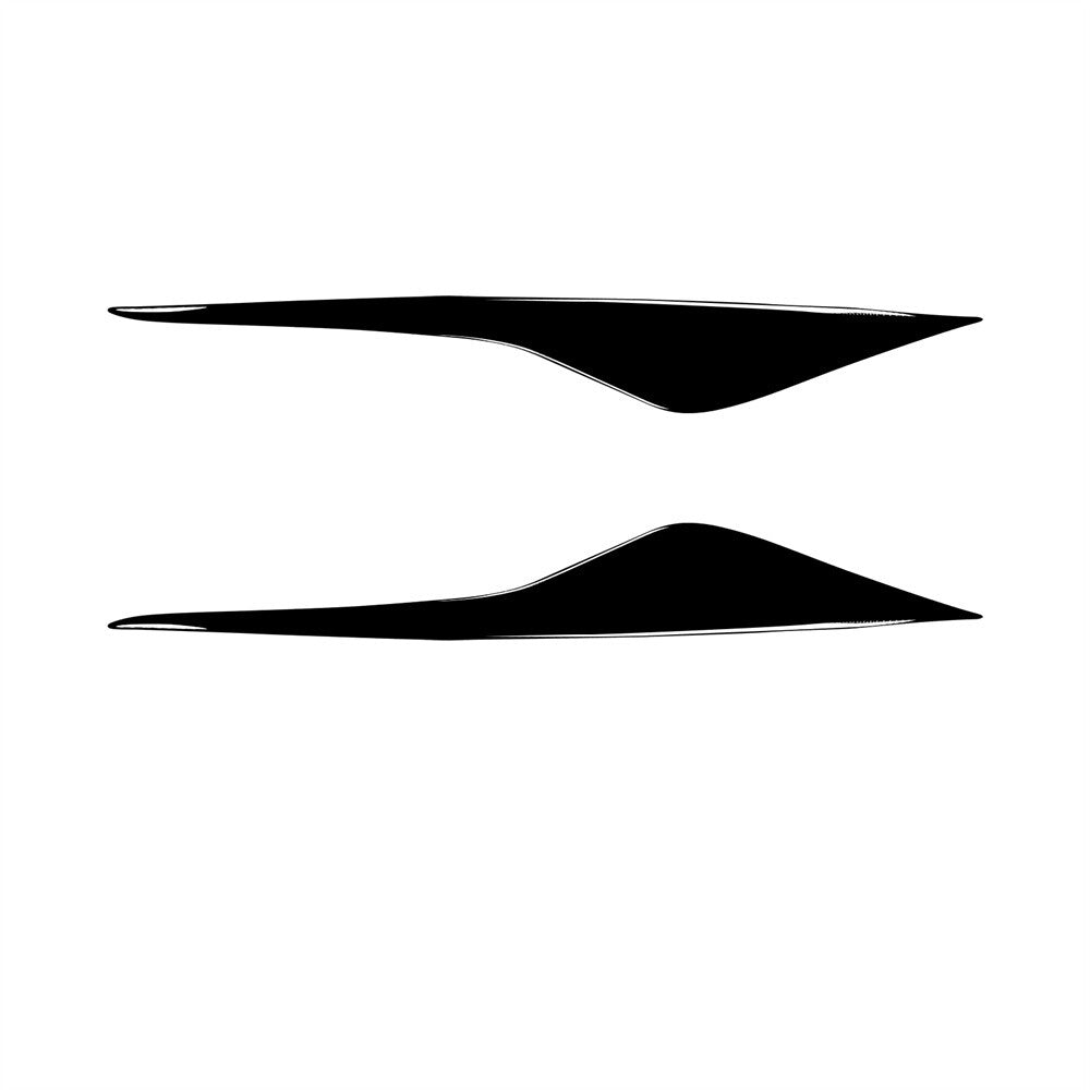 2¡ÁPiano Black Front Headlight Eyelids Eyebrow Trim for Ford Mondeo MK4 2007-2013