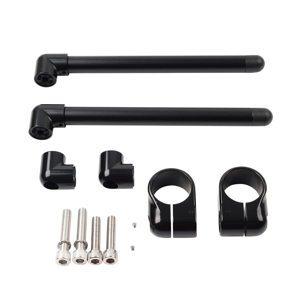 Cafe Racer Bars 7/8 Motorcycle Universal Clip-On Handlebar Fork Tube 43MM