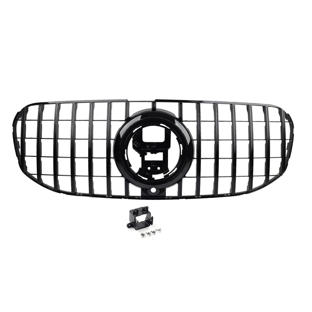 Front Bumper Radiator Hood Diamond Grille for Benz GLS Class X167 2020-2024