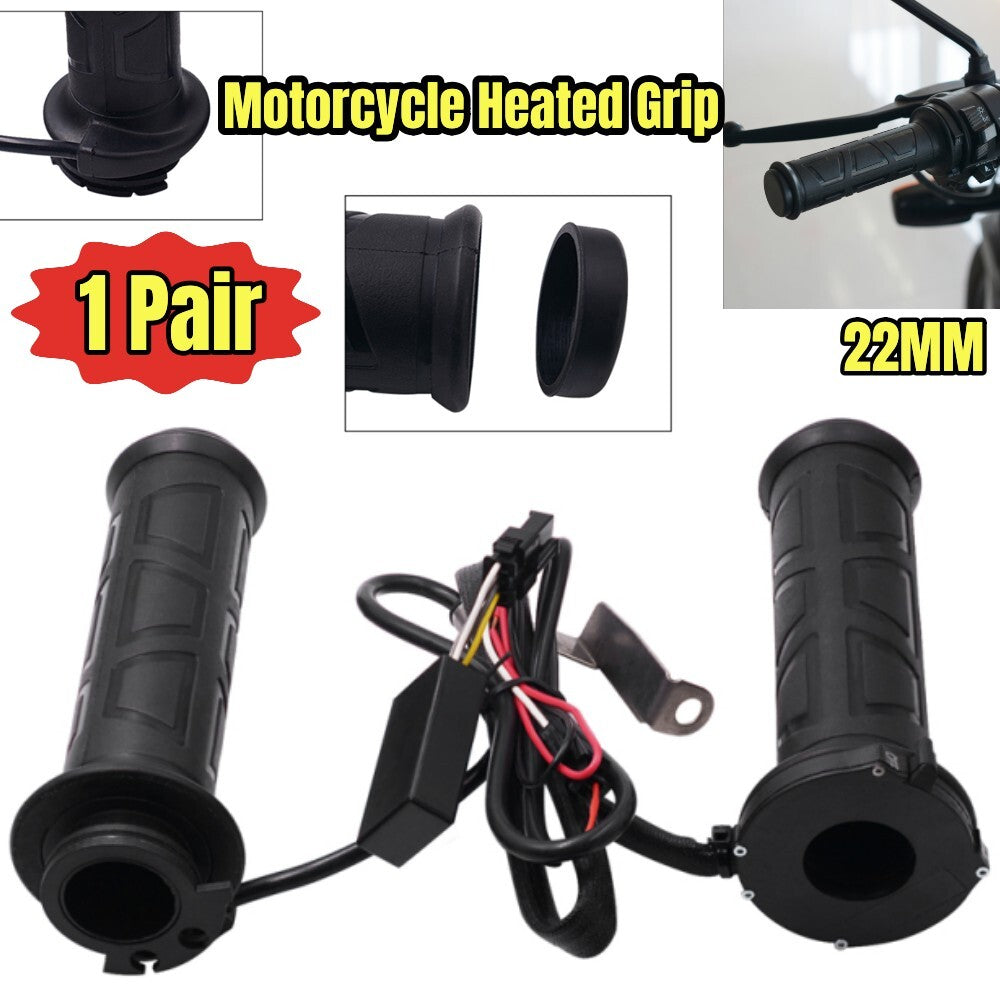 12V 22mm Universal Motorcycle Modified Electric Heated Handgrip Protector Kit