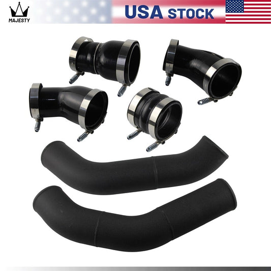 3.5'' Aluminum Black Intercooler Pipes for 2013-2018 for Ram 6.7L Diesel