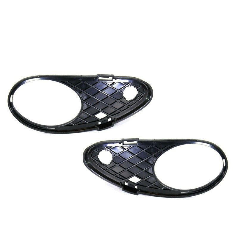 Pair Fog Light Trim Cover 2003-2007 for Mercedes-Benz C230 Front Bumper