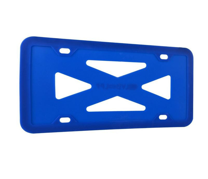Car license plate frame cover cap trunk blue silicone for Genesis