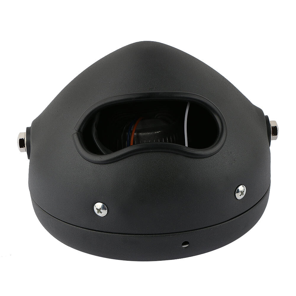 6.5-inch LED headlight DRL for Cafe Racer Bobber motorcycles with spiral white high/low beam