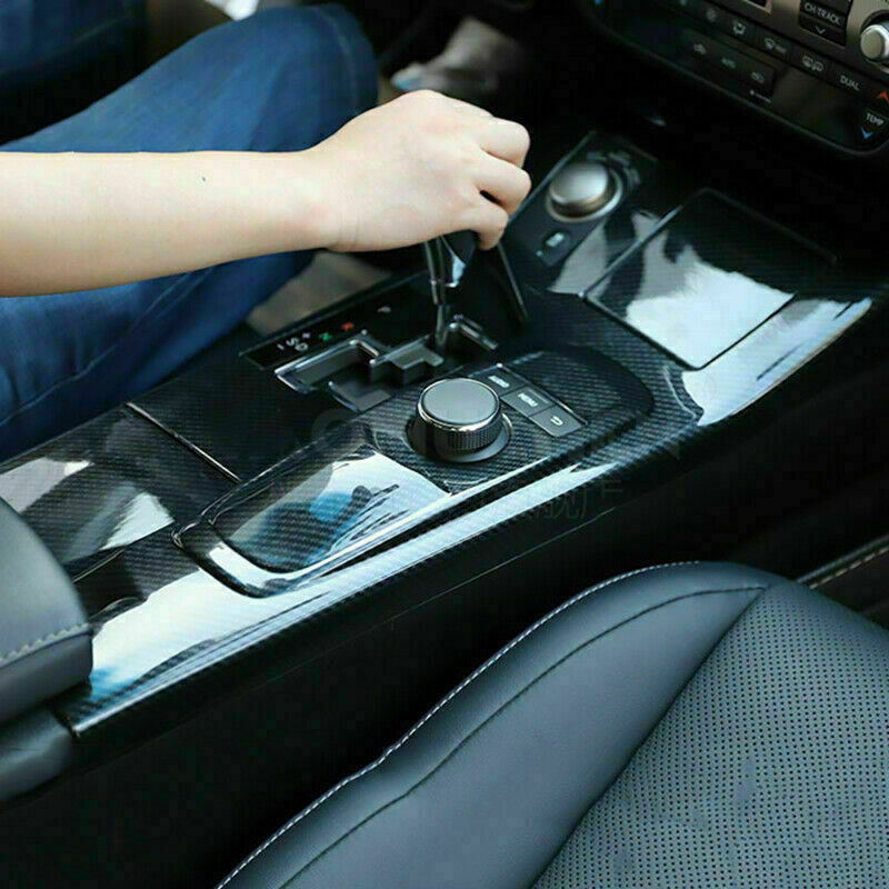 for Lexus ES200/250/300h 13-17 Carbon Fiber Middle Console Gear Shift Panel Trim