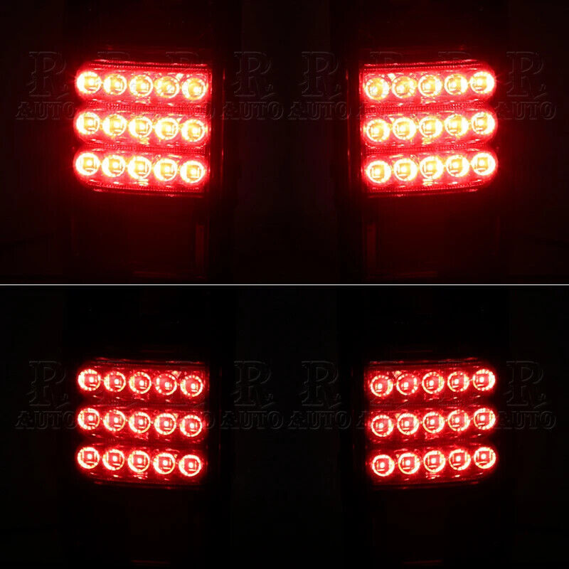 Left + Right Rear Brake Light Taillights Applicable to for Toyota for Land Cruiser FJ80 1991 - 1997