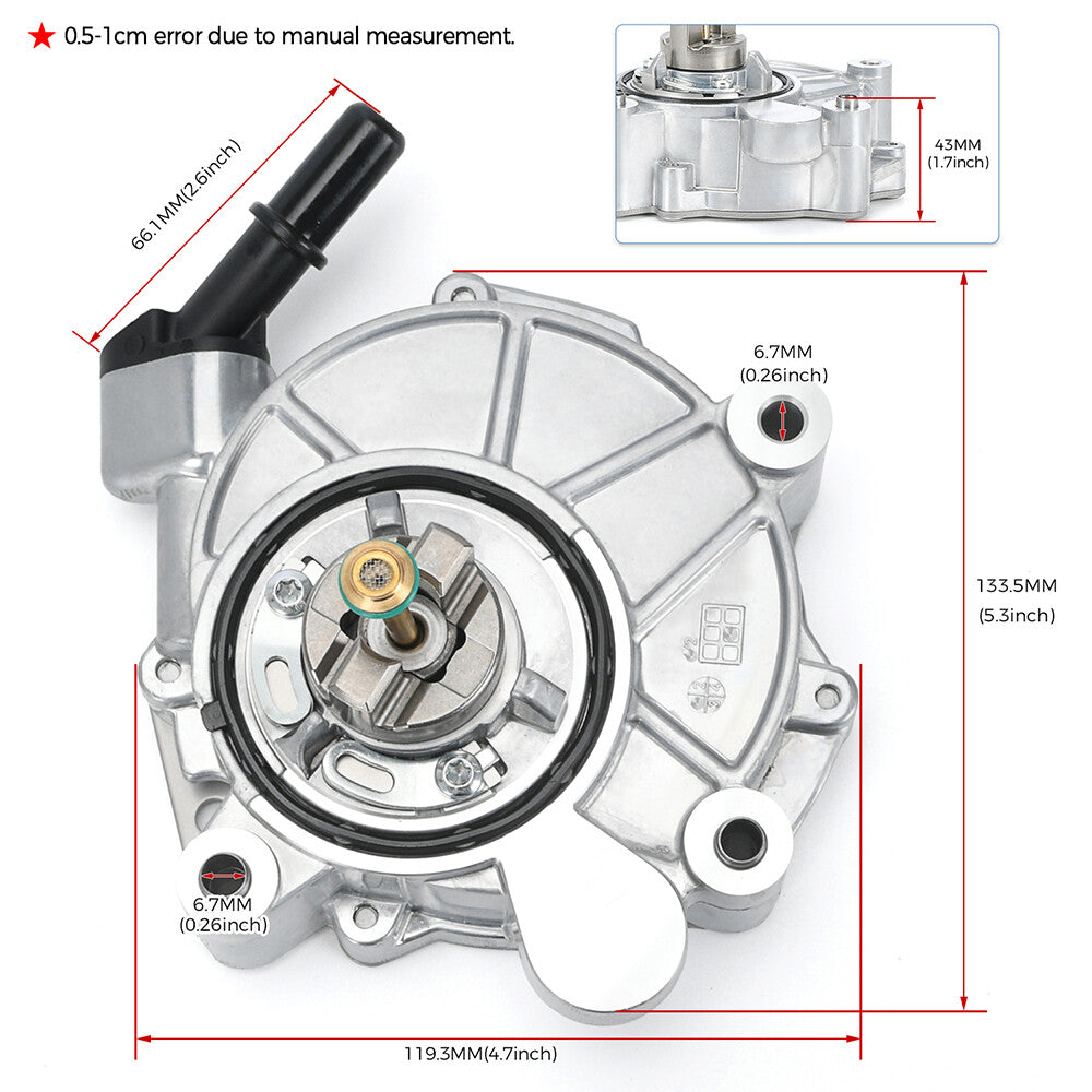 Vacuum Pump for Ford F-150 2013-2018 Expedition 3.5L DL3E2A451DB DL3Z2A451B