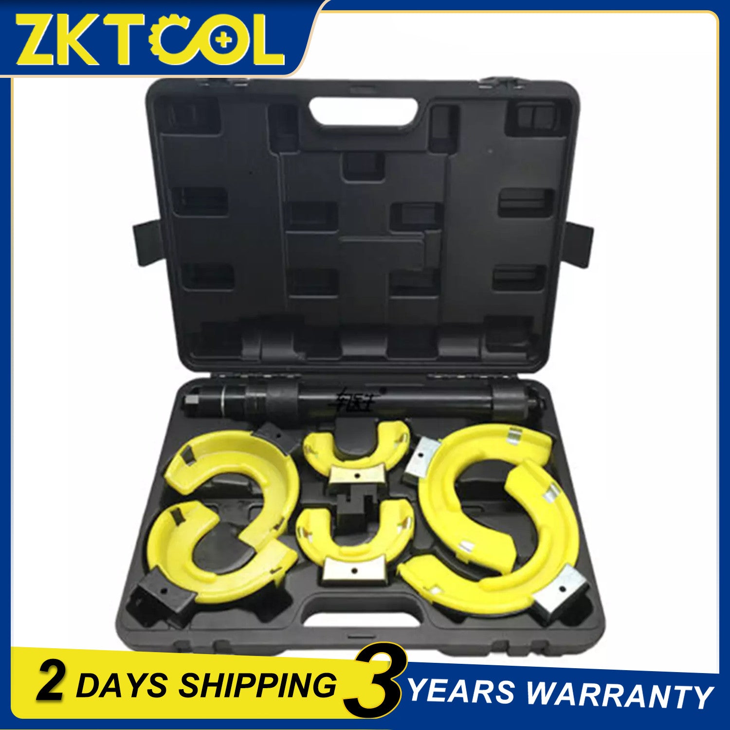 Fits Interchangeable Fork Strut Coil Spring Compressor Extractor Tool Set