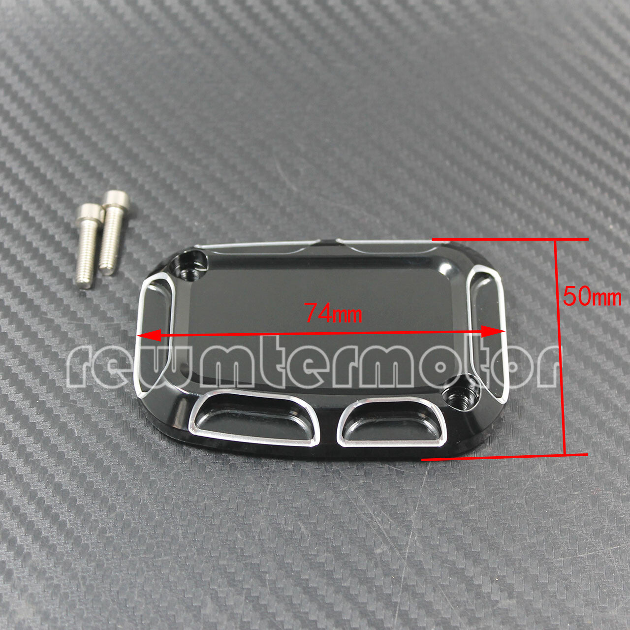 Left Black Brake Master Front Cylinder Cover Fit for Harley Touring CVO VRSCD