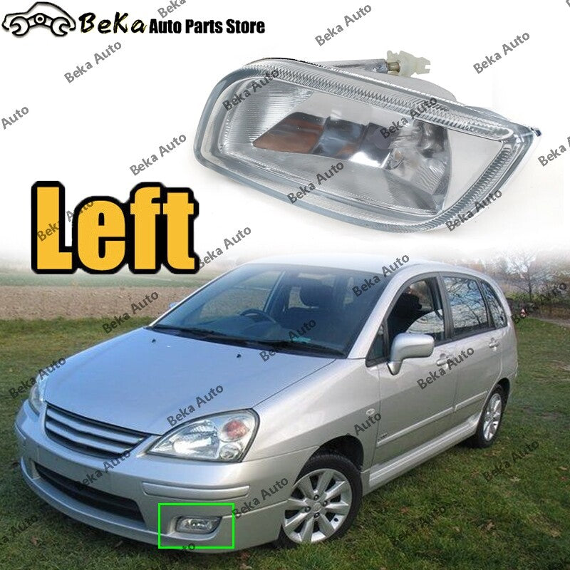 1-piece set of left front bumper fog lights for Suzuki Aerio/Liana models (2004, 2005, 2006, 2007 - 2012)