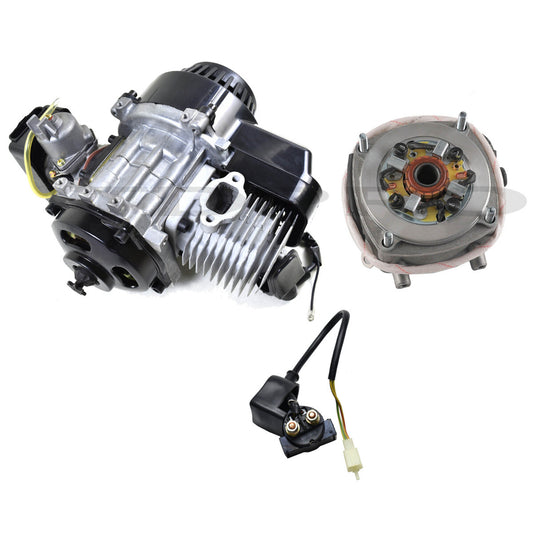 50cc 49cc 2-stroke engine + electric starter motor pocket off-road bicycle go-kart all-terrain vehicle