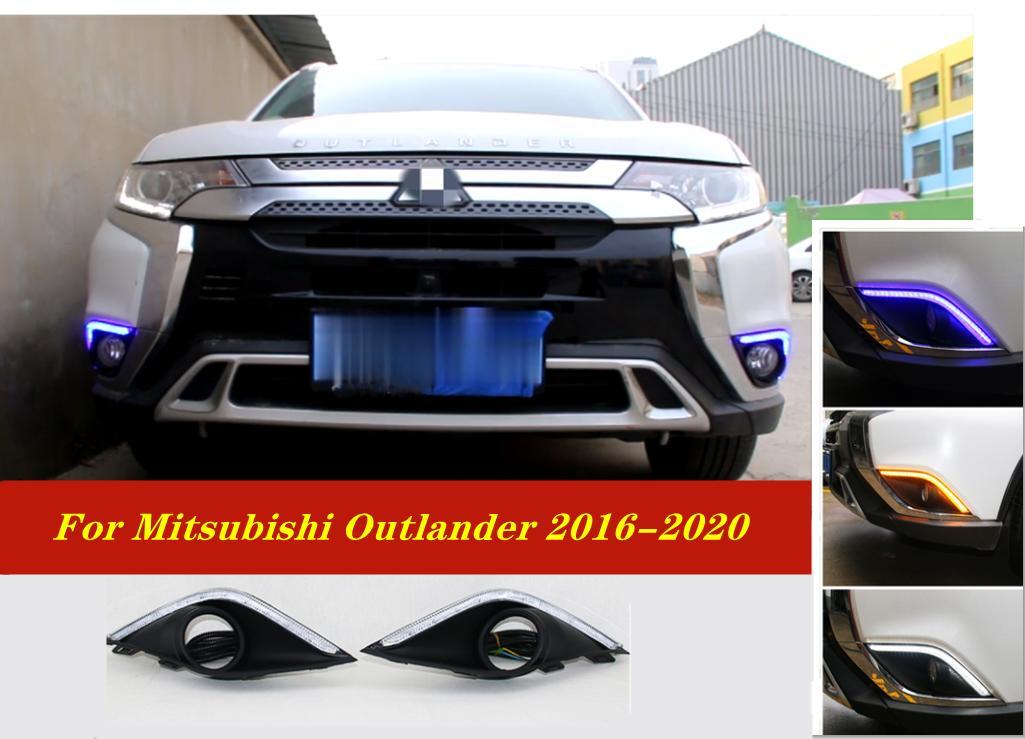 for Mitsubishi Outlander 2016-2020 DRL Daytime running lights blinker Fog lights
