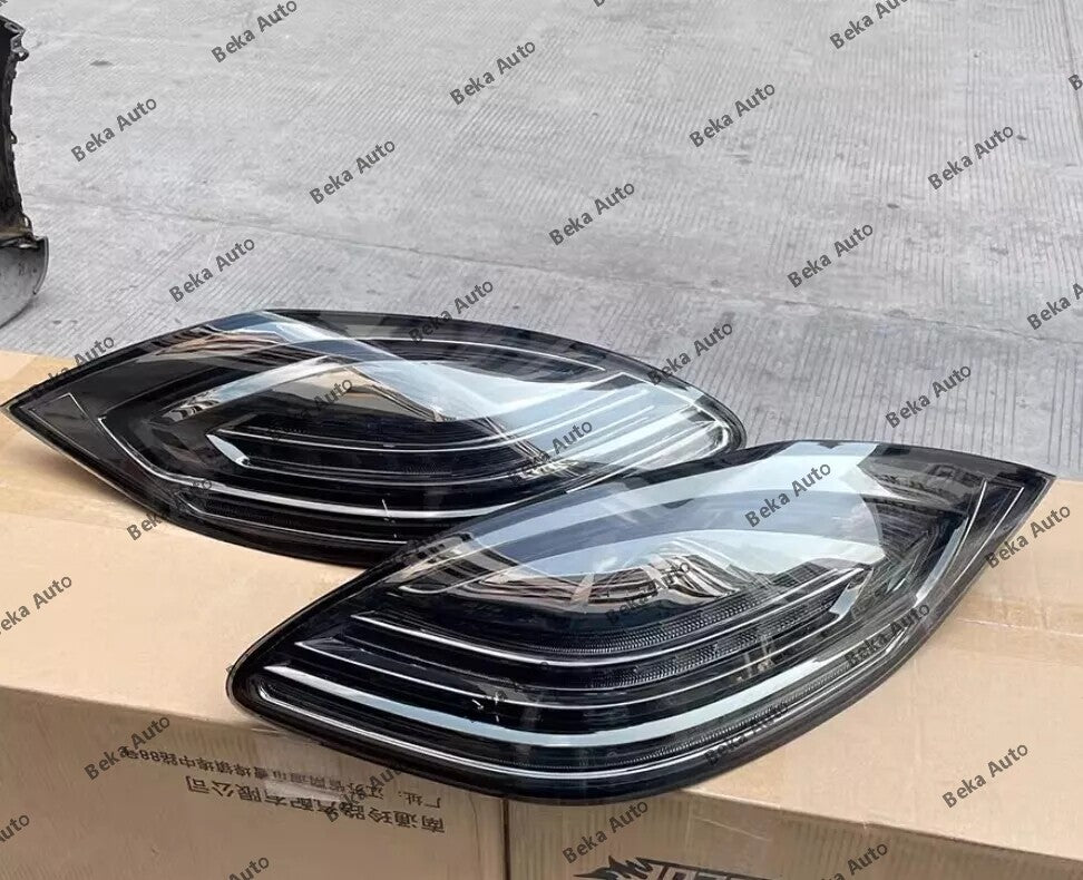 1 pair of Assy Refit LED taillights for 2010-2013 for Porsche for Panamera 970.1 in Smoke Black.