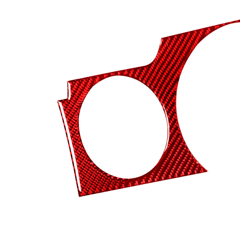 Red Carbon Fiber Console Speedmeter Surround Cover Trim for Ford for Mustang 2005-09