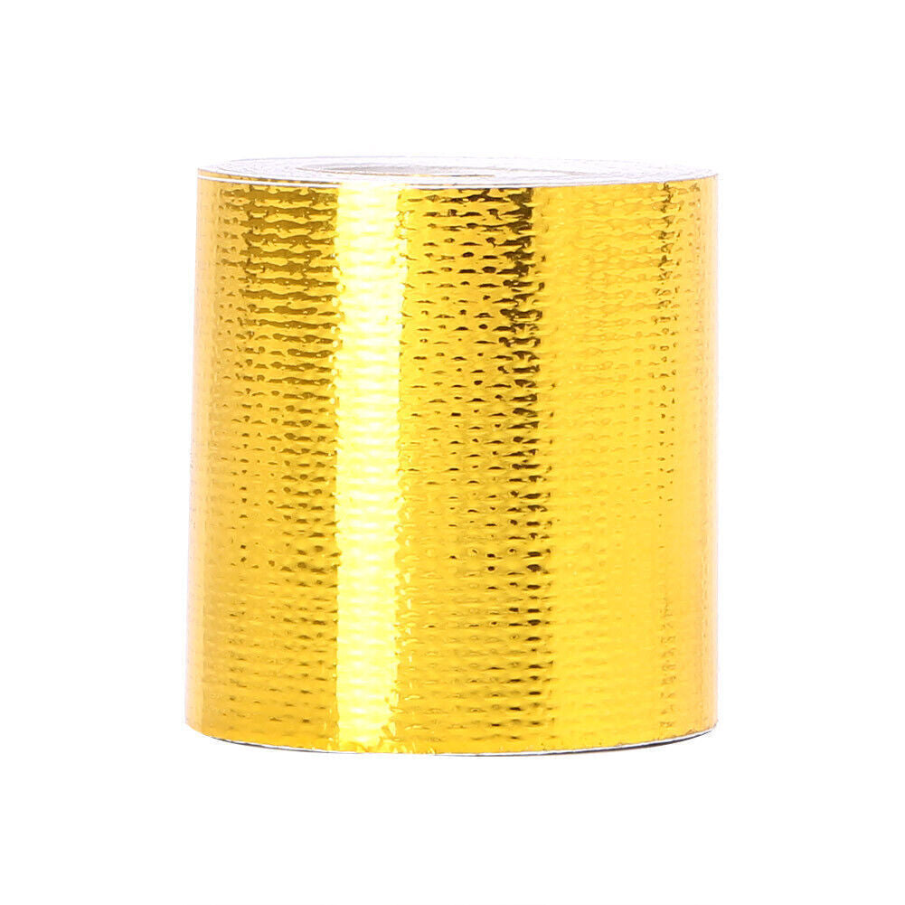 2x16' Roll Reflective Gold High Temperature Heat Shield Fireproof Adhesive Tape