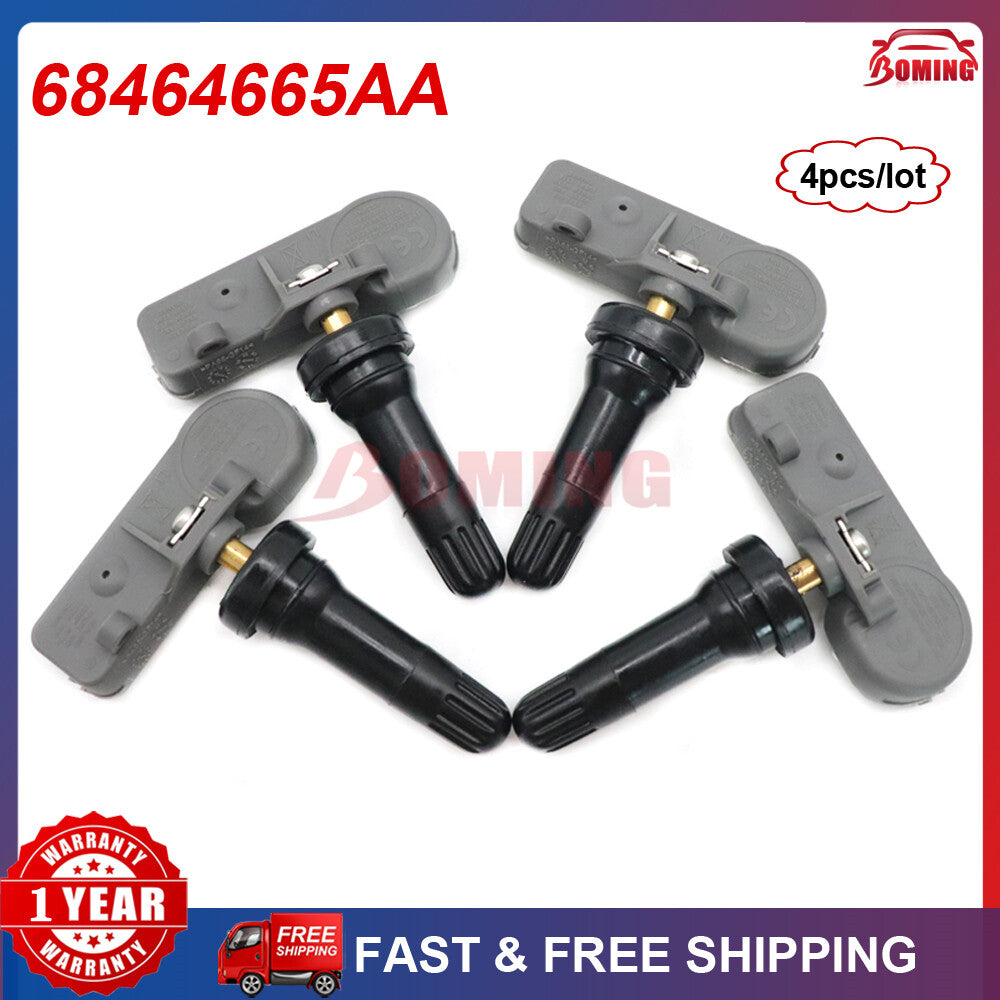 4X New Tire Pressure Sensor TPMS For 2020 2021 for JEEP GLADIATOR 68464665AA 433MHz