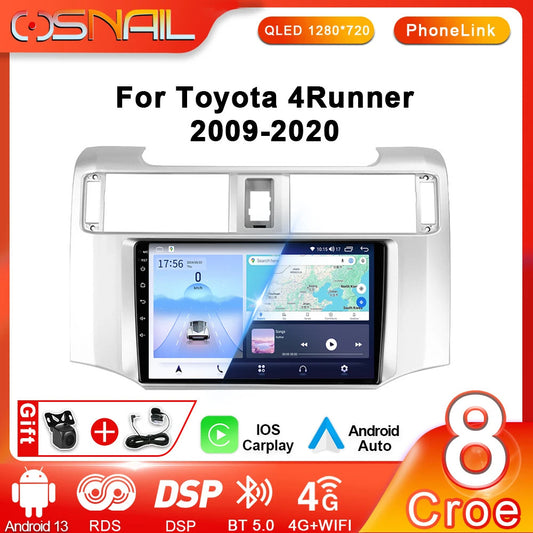 for Toyota for 4Runner 5 N280 2009-2020 CarPlay Car Radio GPS Video Player Screen