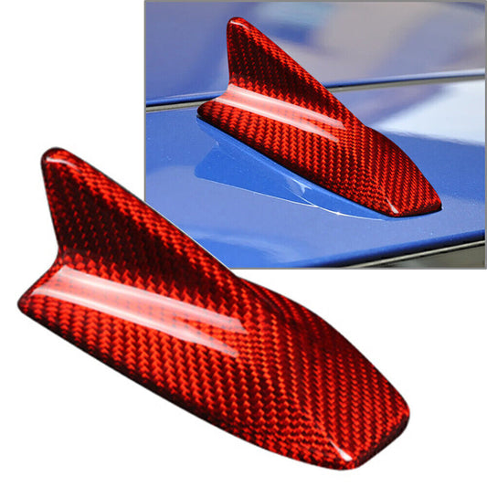 Carbon fiber red shark fin antenna cover sticker for Lexus IS300C 2009-11-2010
