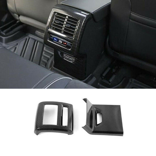 Carbon Fiber Rear Air Outlet Vent Cover Trim for VW for GOLF 8 MK8 2020 2021 2PCS