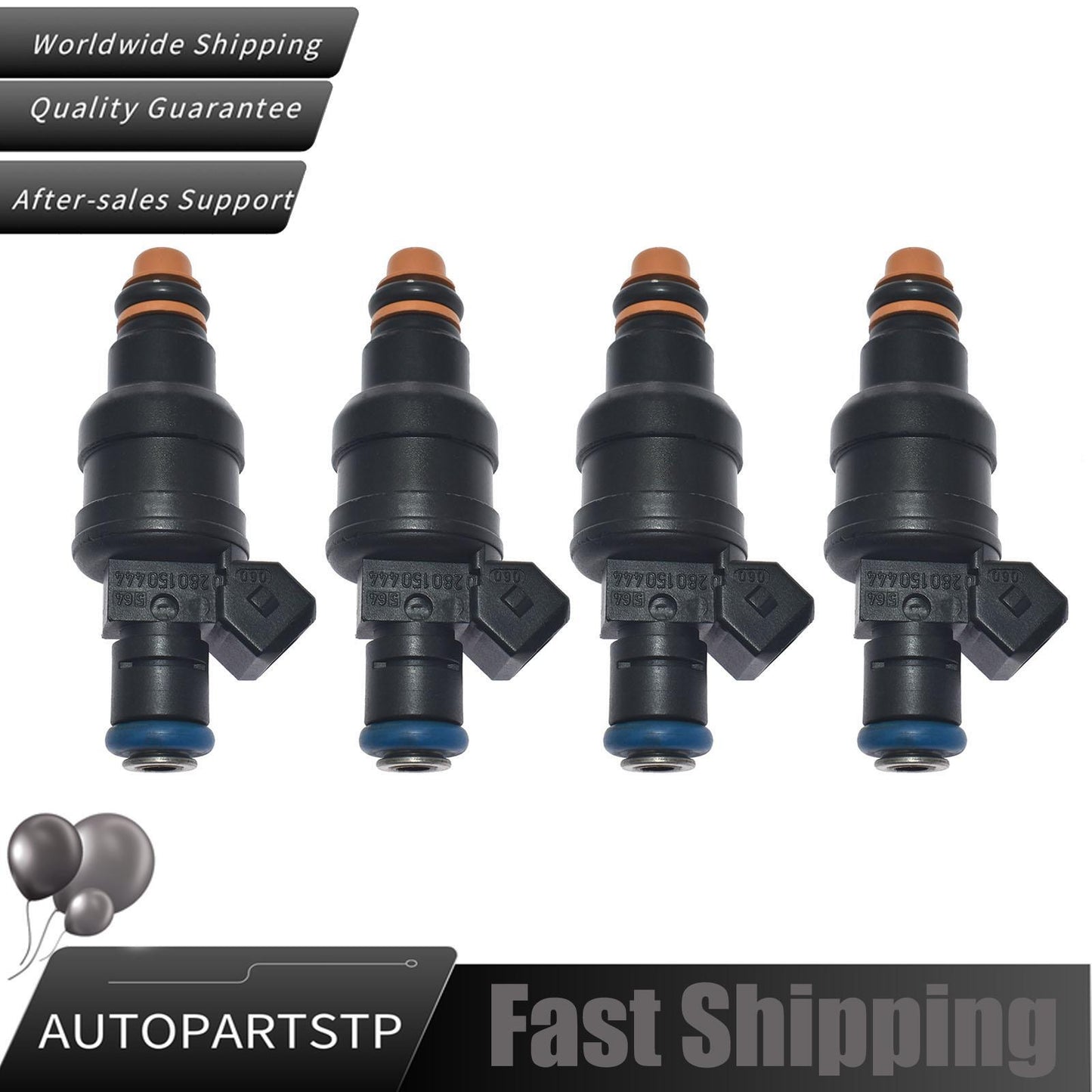 4x Fuel Injection 0280150444 058133551A for 94-99 for VW for Passat for Audi for A4 B5