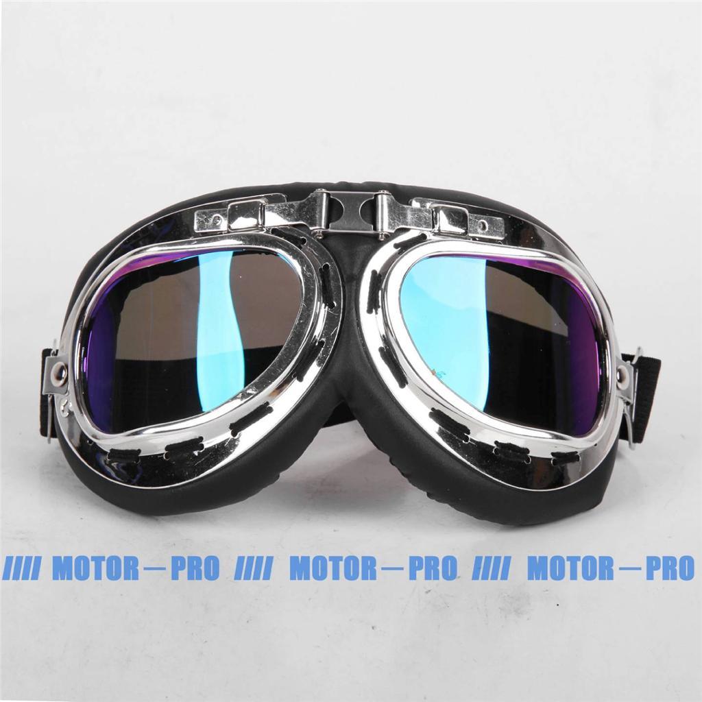 Steampunk Glasses Motorcycle Scooter Goggles Flight Pilot Tinted Frame