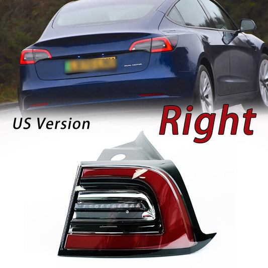 Right Outside LED Rear Brake Stop Light Tail Lamp for Tesla Model 3 2017-2021