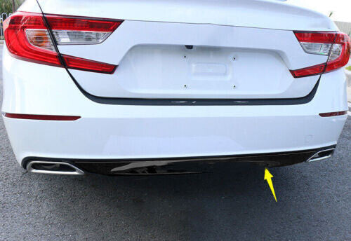 for Honda Accord 10th 2018-2022 Piano Black Steel Rear Bumper Guard Panel Trim