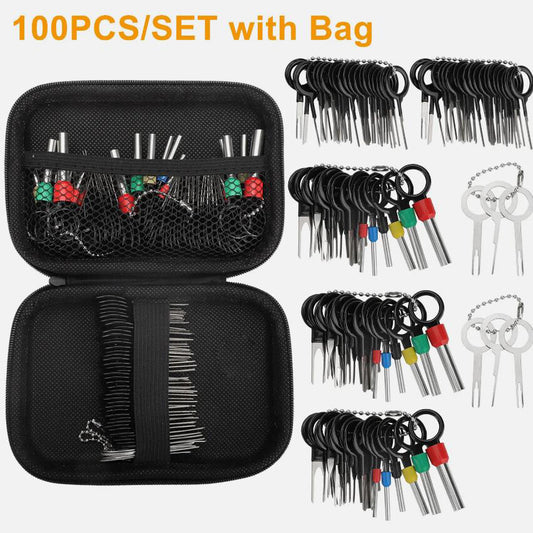 100Pin Ejector Wire Kit Extractor Connector Puller AutoTerminal Removal Tool